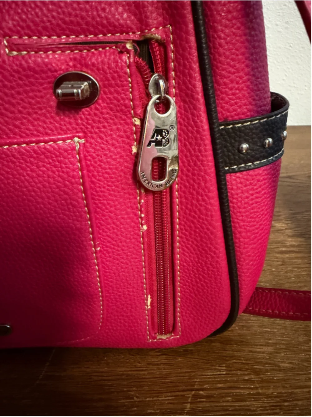 American Bling Pink Western Crossbody Purse & Matching Wallet Set Rhinestone Stu